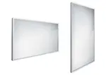 Nimco Zrcadla - Zrcadlo s LED osvětlením, 120x70 cm, hranaté, aluminium ZP 13006
