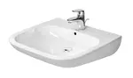 Duravit D-Code - Umyvadlo Med, 60x56 cm, s 1 otvorem pro baterii, alpská bílá 23126000002