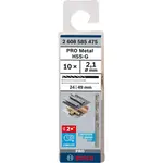 Bosch Příslušenství - Sada vrtáků do kovu, 2,1x49 mm, 10 ks 2608585475