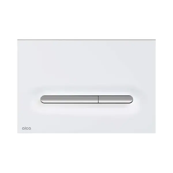 Alcadrain Linka - Ovládání splachování, matná bílá/chrom M1876-1