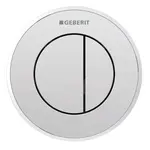 Geberit Splachovací systémy - Oddálené ovládání splachování typ 10, 2-činné, pro nádržku pod omítku 8 cm, lesklý chrom 116.056.KH.1