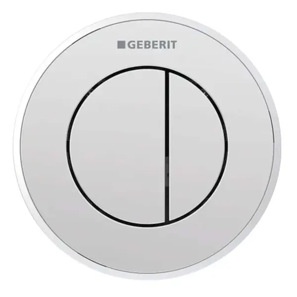 Geberit Splachovací systémy - Oddálené ovládání splachování typ 10, 2-činné, pro nádržku pod omítku 8 cm, lesklý chrom 116.056.KH.1