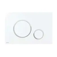 Alcadrain Thin - Ovládání splachování, bílá/chrom lesk M770