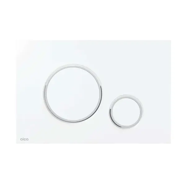 Alcadrain Thin - Ovládání splachování, bílá/chrom lesk M770