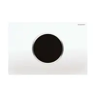 Geberit Sigma10 - Elektronické ovládání splachování, síťové napájení, bílá/lesklý chrom 115.907.KJ.6