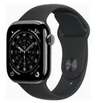 APPLE Watch 11 GPS + Cellular 42mm břidlicově šedý titan - černý sportovní řemínek - M/L