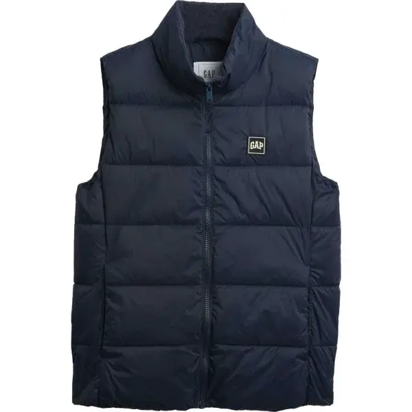 GAP V-FRCH LOGO LW PUFFER Dámská vesta, tmavě modrá, velikost