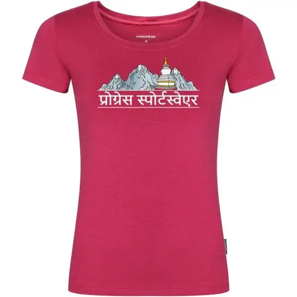 PROGRESS AROMA NEPAL Dámske outdoorové tričko, červená, veľkosť