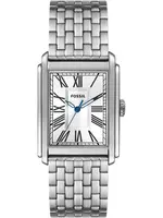 FOSSIL Analógové hodinky 'Carraway'  modrá / čierna / strieborná / biela