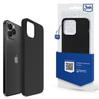 Ochranný kryt 3mk Silicone Case pro Apple iPhone 12 Pro Max, černá