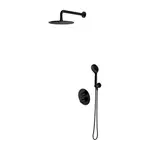 OMNIRES Y - Sprchový set s termostatem pod omítku, s tělesem, průměr 25 cm, 5 proudů, černá SYSYT05BL