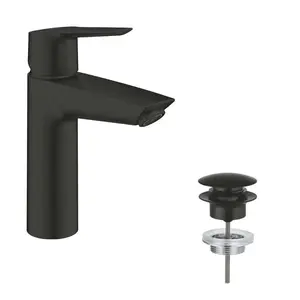 Grohe QuickFix Start - Umyvadlová baterie s výpustí Push-Open, matná černá 237462432