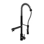 Steinberg 100 - Dřezová baterie s flexibilním ramenem a sprškou, matná černá 100 1480 S