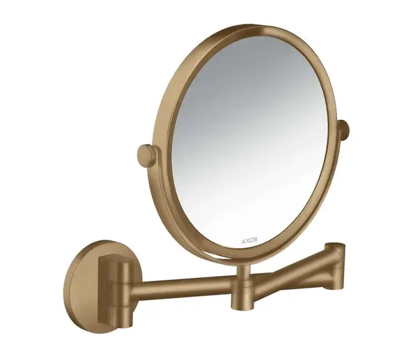 Axor Universal Circular - Kozmetické nástenné zrkadlo, kefovaný bronz 42849140