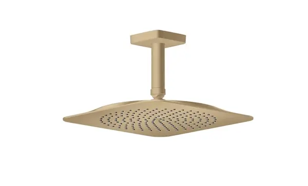 Axor Citterio C - Hlavová sprcha 27x27 cm, EcoSmart, kefovaný bronz 28793140