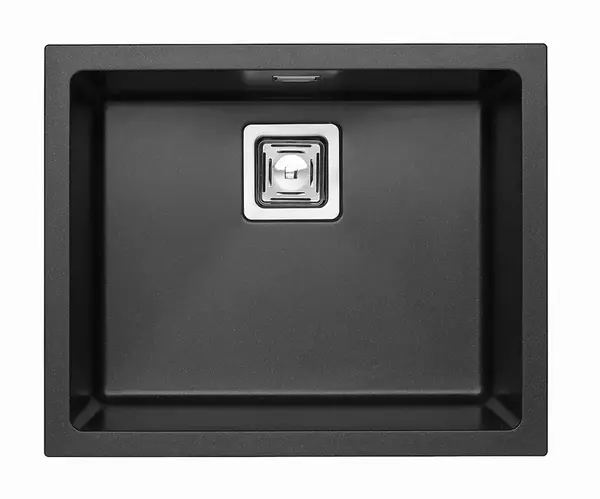 Alveus Quadrix granital - Granitový dřez 56x46 cm, s ovládáním odtoku, twilight 1108038