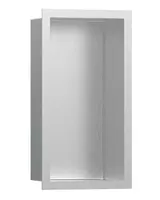 Hansgrohe XtraStoris Individual - Výklenek do stěny s designovým rámem, 30x15x10 cm, kartáčovaná nerez 56094800