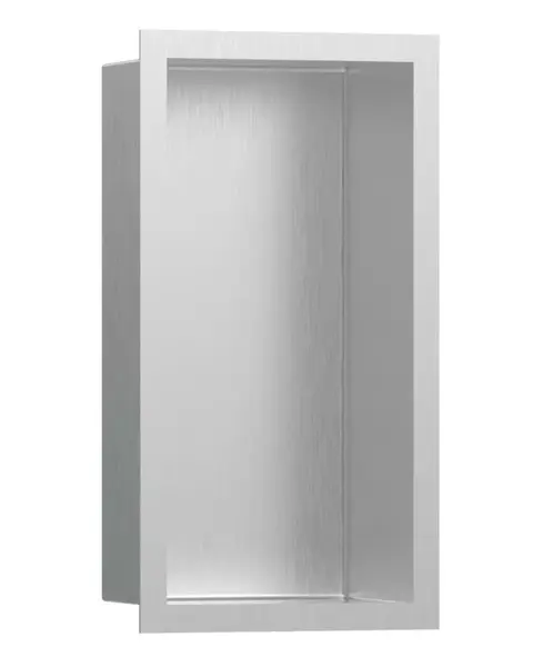 Hansgrohe XtraStoris Individual - Výklenek do stěny s designovým rámem, 30x15x10 cm, kartáčovaná nerez 56094800