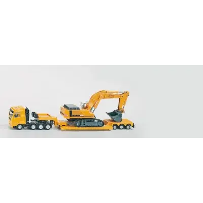 Velký transportér s návěsem a bagrem, měřítko 1:87