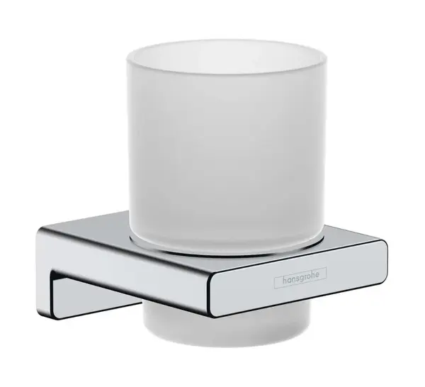 Hansgrohe AddStoris - Držák kartáčků a pasty, matné sklo/chrom 41749000