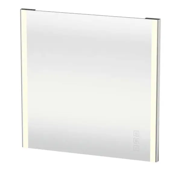 Duravit XSquare - Zrkadlo 80x80 cm, s LED osvetlením a vyhrievaním XS7012000000000