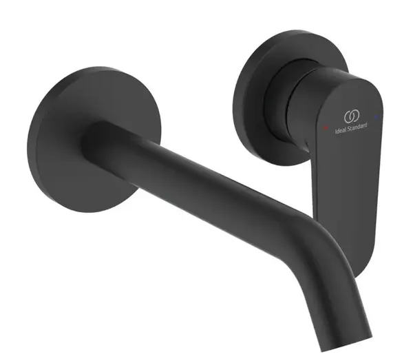 Ideal Standard Cerafine Nuovo - Umývadlová batéria pod omietku, 2-otvorová inštalácia, hodvábna čierna BD776XG