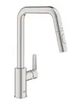 Grohe QuickFix Start - Dřezová baterie s výsuvnou sprškou, supersteel 30631DC0