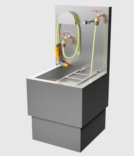 Sanela - Výlevka stojící 120x56x55 cm, nerez SLVN 07