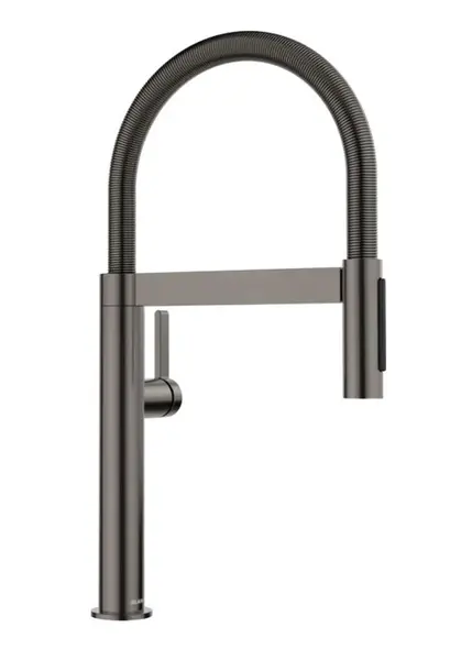 Blanco Culina S - Dřezová baterie s flexibilním ramenem a sprškou, tmavá ocel 527469
