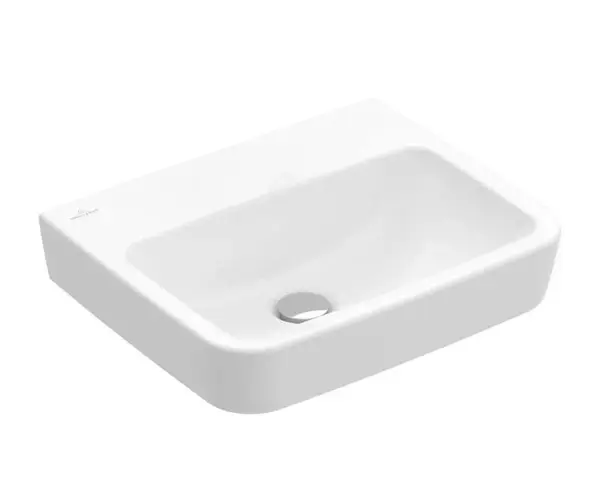 Villeroy & Boch O.novo - Umývadielko, 50x37 cm, bez prepadu, bez otvoru na batériu, AntiBac, CeramicPlus, alpská biela 434453T2