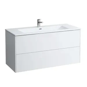 Laufen Pro S - Skrinka s umývadlom, 120x61x50 cm, 2 zásuvky, matná biela H8649632601041