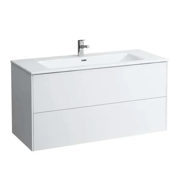 Laufen Pro S - Skrinka s umývadlom, 120x61x50 cm, 2 zásuvky, matná biela H8649632601041