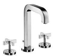 Axor Citterio - Umývadlová batéria s výpusťou, 3-otvorová inštalácia, chróm 39133000