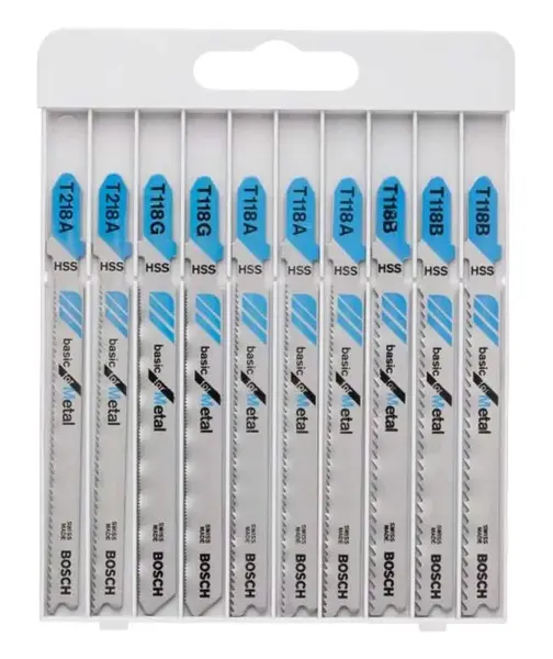 Bosch Príslušenstvo - 10dielna súprava pílových plátkov na kov 2607010631