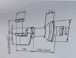 Villeroy & Boch Príslušenstvo - Designový sifón, chróm 92237861