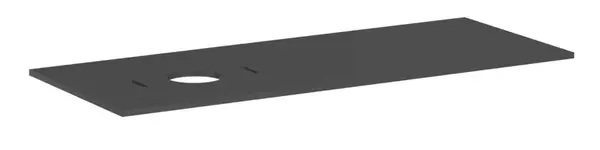 Hansgrohe Xilesa E - Deska pod umyvadlo, 138x55 cm, výřez vlevo, matná šedá 54278760