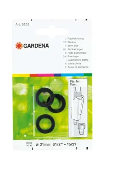 Gardena Original Gardena System - Ploché těsnění, 3 ks 5301-20