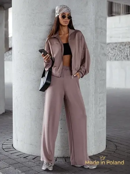 Resti Viscose Women's Tracksuit Set Long Waves