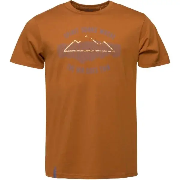 LOAP BRAMIR Pánské tričko, hnědá, velikost