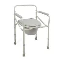 Skladacie toaletné WC kreslo s nádobou – výškovo nastaviteľné