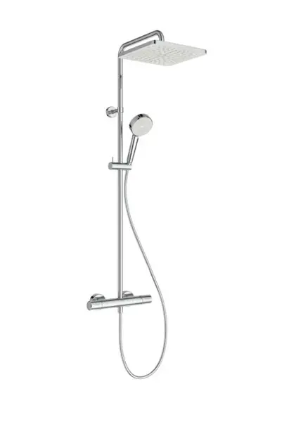 Ideal Standard Ceratherm T25N - Sprchový set s termostatom, 26x26 cm, 2 prúdy, chróm A8521AA