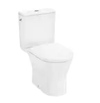 Hansgrohe EluPura Original S - WC kombi s doskou, zadný odpad, AquaChannel Flush, Rimless, EcoSmart, bočné napúšťanie, biela 60267450