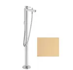 Hansgrohe Finoris - Vaňová batéria do podlahy, s príslušenstvom, kefovaný bronz 76445140