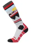 Snb & ski ponožky meatfly leeway šedá/červená l