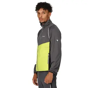 Pánská hybridní bunda 2v1 regatta steren šedá/limetková l