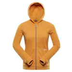 Dětská bavlněná mikina nax moldo hnědá 164-170