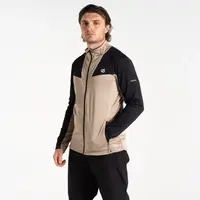 Pánská funkční mikina dare2b substratum iii černá/béžová m