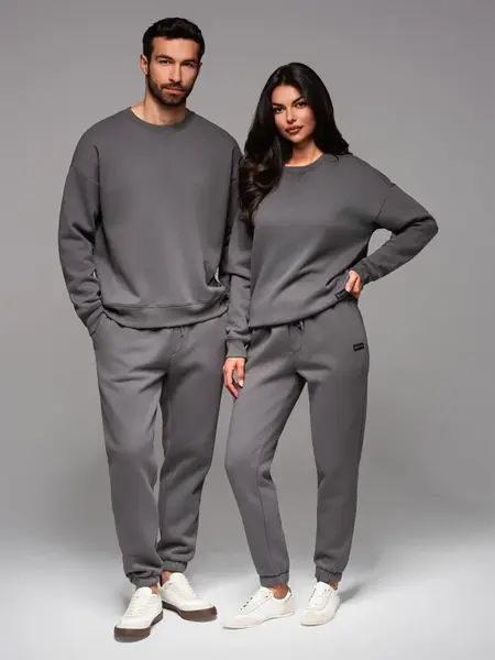 Ombre UNISEX tracksuit set in athleisure style with pants and sweatshirt