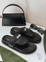 Klapki damskie CHICWALK czarne Dstreet