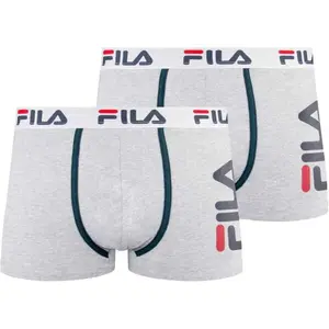 Fila BOXER 2-PACK M Pánské boxery, šedá, velikost XXL